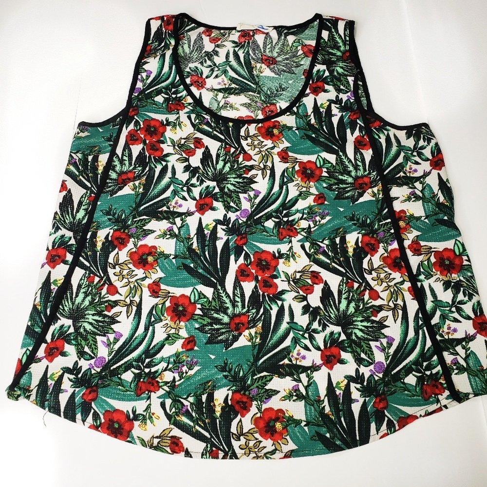 Elodie Sleeveless Floral Top Size XL